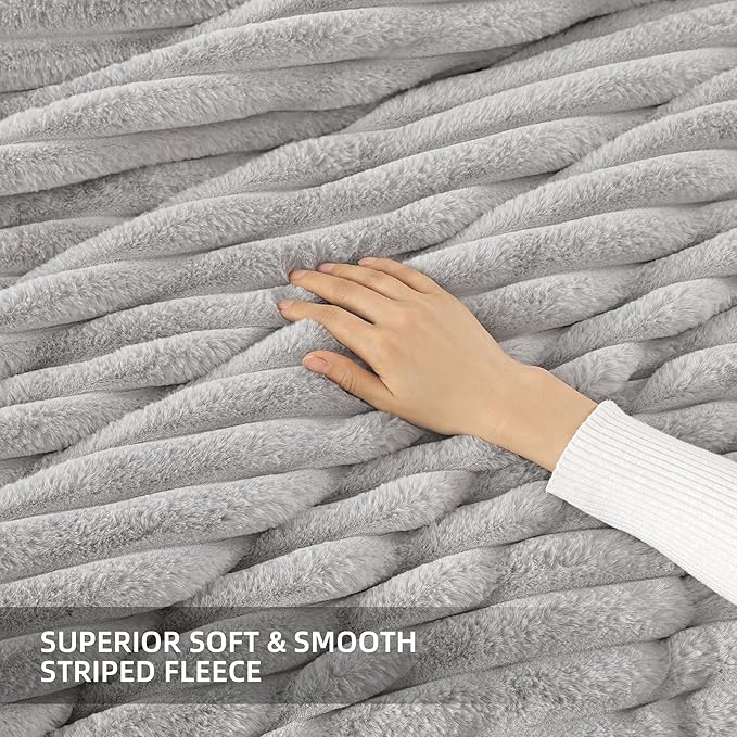Smoofy Fluffy Full Size Comforter Sets 3 Pieces - Image 5