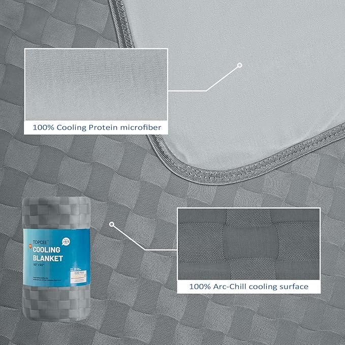 Topcee Cooling Blanket, Summer Cooling Blankets - Image 5