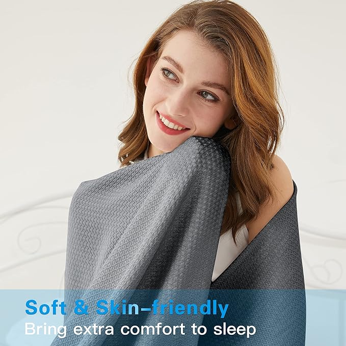 AmyHomie Cooling Blanket King Size, 100% Rayon Derived from Bamboo, Cool Summer - Image 5
