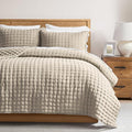 WDCOZY Beige Twin Size Quilt Bedding Sets by WDCOZY
