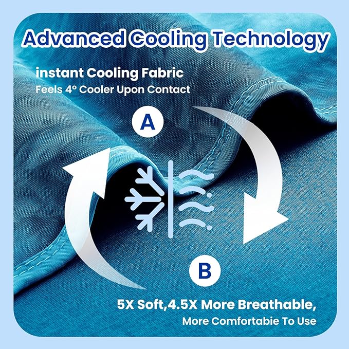 Topcee Cooling Throw Blanket for Hot Sleepers, Arc-Chill Q-Max >0.5 Cool Fiber - Image 5