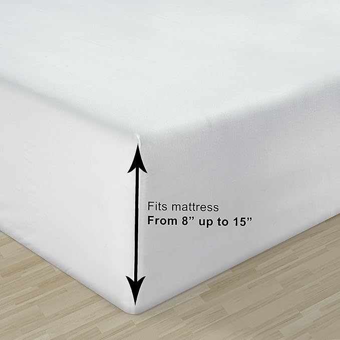 LANE LINEN 100% Organic Cotton Queen Sheets, Soft & Breathable Queen Size - Image 5