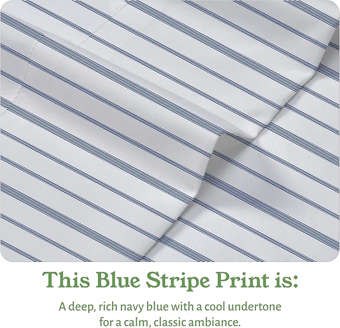 California Design Den Stripe Sheets Queen Size Set - Image 4