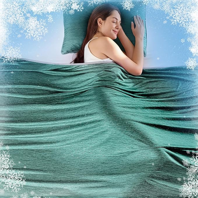KMUSET Cooling Blanket King Size, Double Sided Summer Cooling Blankets by COZYBLANKETHappyHomeLife