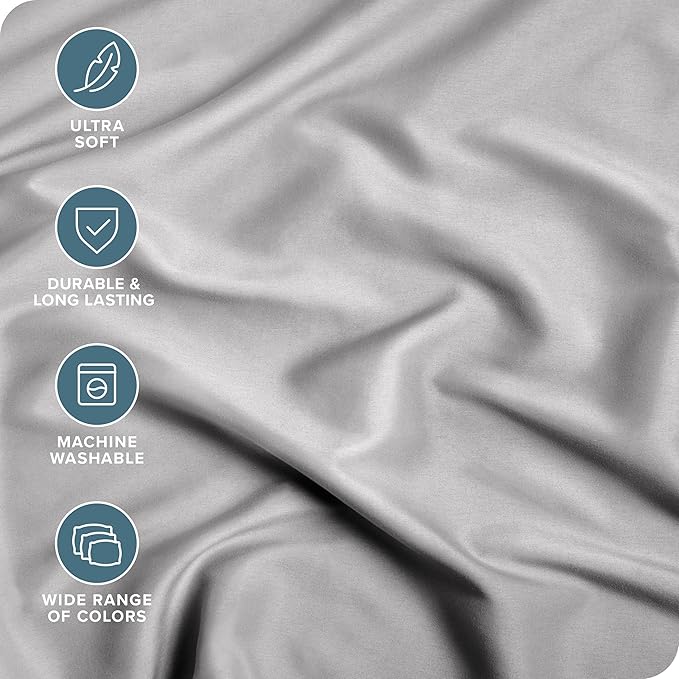 Bare Home 2-Pack Fitted Bottom Sheets Short Queen - Image 2
