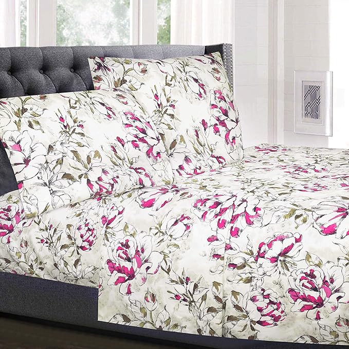 Queen Size Bed Sheets by SweetHomeCollection