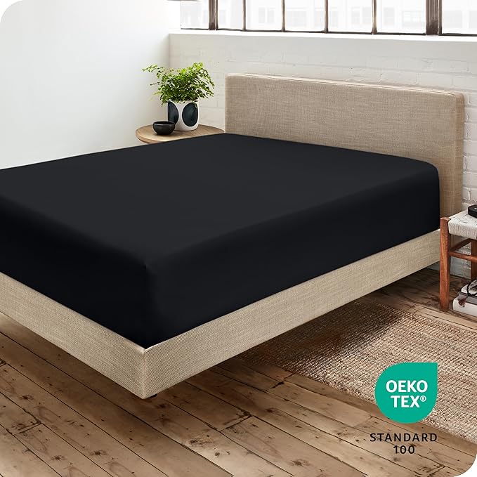 Bare Home Fitted Bottom Sheet Queen - Image 4