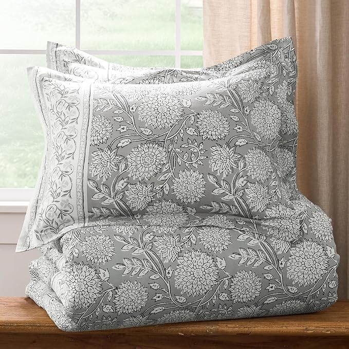 Levtex Home Adare Grey Reversible King/Cal King Comforter Set - Image 4