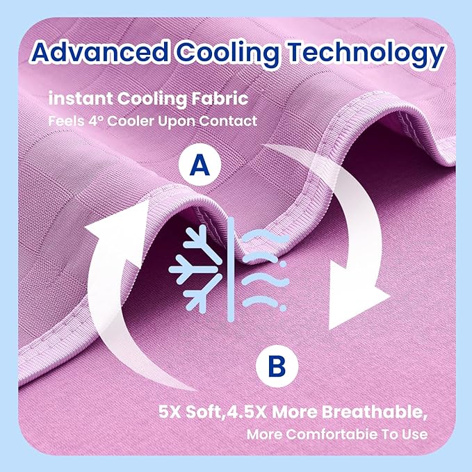 Topcee Cooling Blanket Queen Size- 90"x90" Summer Cooling Throw Blanket - Image 5