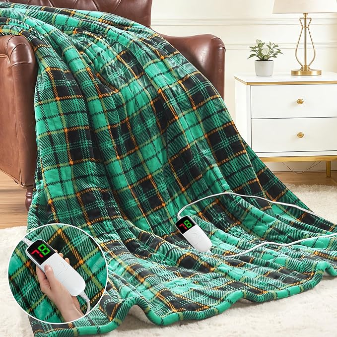 OCTROT Heated Blanket Electric Full Size 72X84, Heating Throw by OCTROT