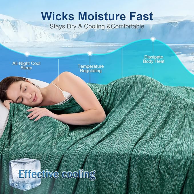 KMUSET Cooling Blanket Throw, Double Sided Summer Cooling Blankets - Image 4