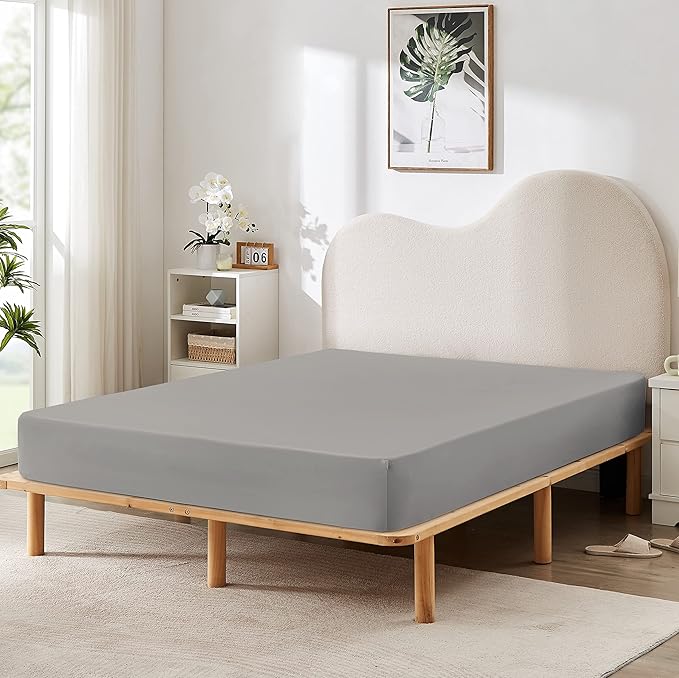 HBHLFZ Queen Fitted Sheet Only, Soft Breathable Bottom Sheet by HBHLFZLuxuryHomeLife