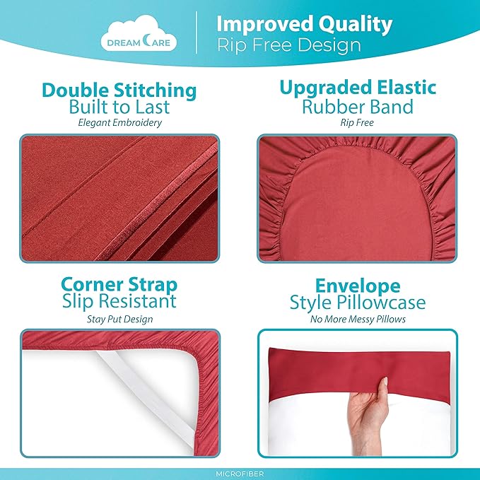 DREAMCARE Twin XL Sheet Sets - Image 6