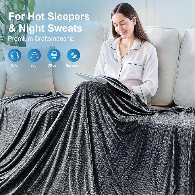KMUSET Cooling Blanket Twin XL, Double Sided Summer Cooling Blankets - Image 8