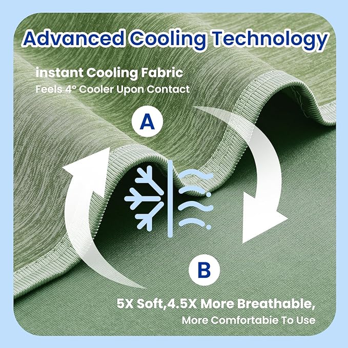 TOPCEE Cooling Blanketfor Night Sweats Absorbs Heat to Keep Adults, Children - Image 5