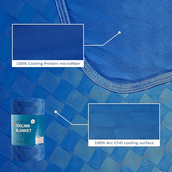 Topcee Cooling Blanket, Summer Cooling Blankets - Image 5