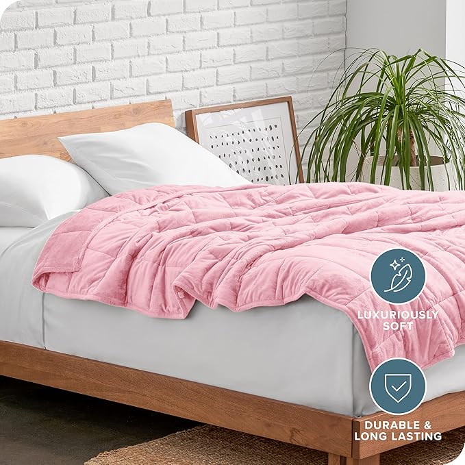 Bare Home Weighted Blanket Queen Size 17lb - Image 5