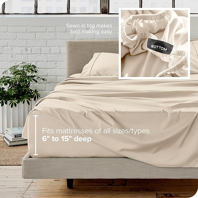 Bare Home Short Queen Sheet Set - Image 5
