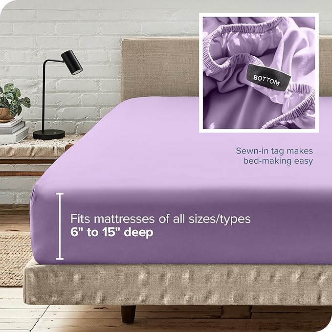 Bare Home Fitted Bottom Sheet King Size - Image 6
