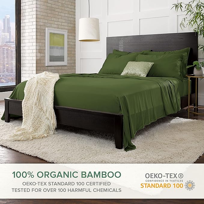 Pure Bamboo Split King Sheets, Genuine 100% Organic Viscose Derived from Bamboo - Image 2