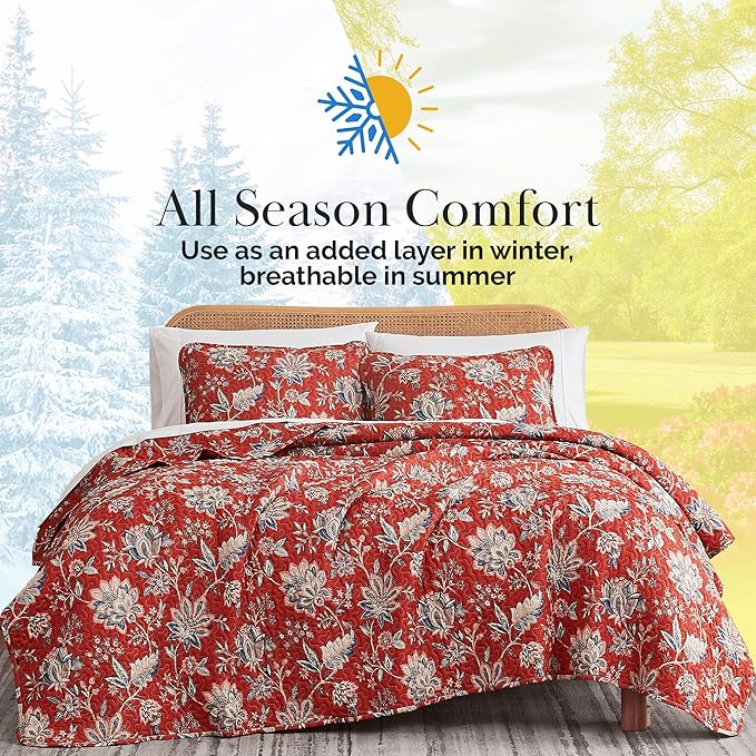 Southshore Fine Living, Inc. Oversized King Quilt Bedding Set, Jacobean Willow - Image 9
