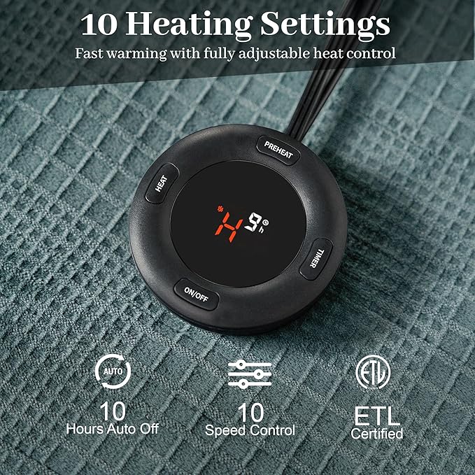 Texciting Electric Blanket Queen Size 84''X90'' - Image 2