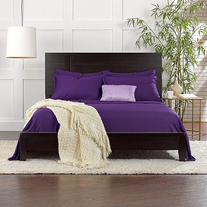 Pure Bamboo Queen Sheets, Genuine 100% Organic Viscose Derived from Bamboo Bed - Image 7