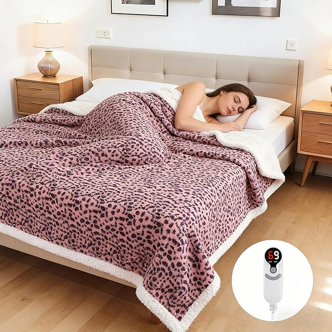 Electric Heated Blanket Full Size 72"x84", Ultra-Soft Plush - Image 2