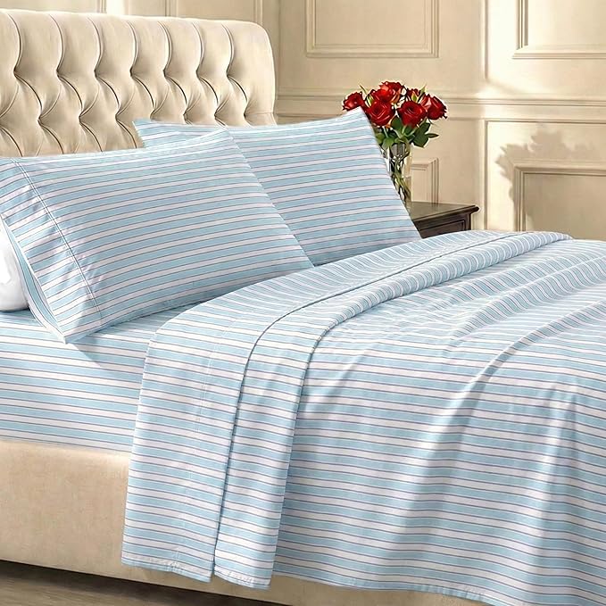 California Design Den Soft 100% Cotton Sheets King Size Set, 400 TC Good by CaliforniaDesignDen