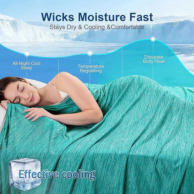 KMUSET Cooling Blanket Twin, Double Sided Summer Cooling Blankets - Image 4