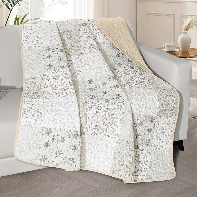 Exclusivo Mezcla 50"x 60" Quilted Throw Blanket- Microfiber Quilt Throw - Image 2