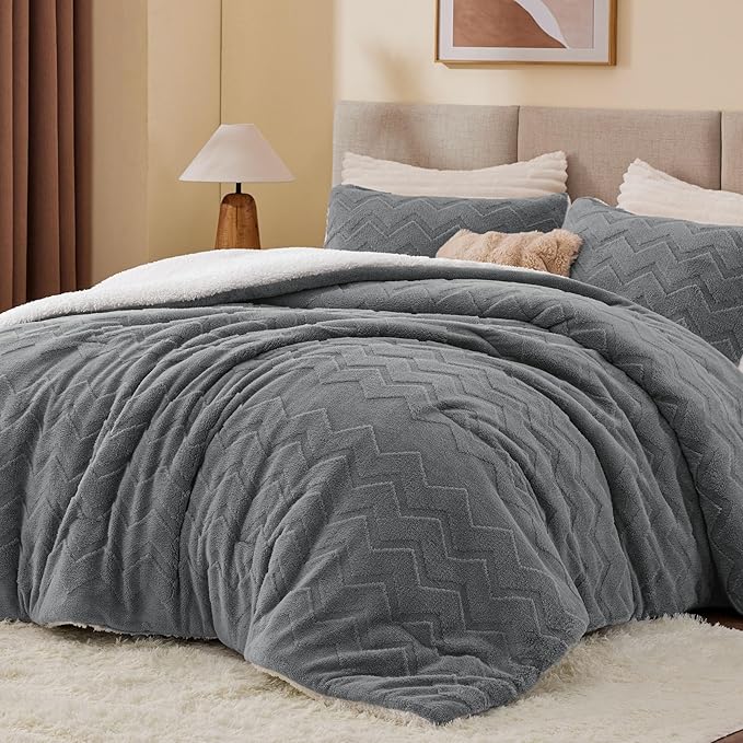 BEDELITE Fluffy California King Size Comforter Set - Image 3
