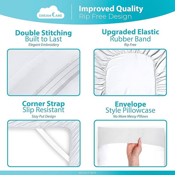 DREAMCARE California King Sheet Sets - Image 6