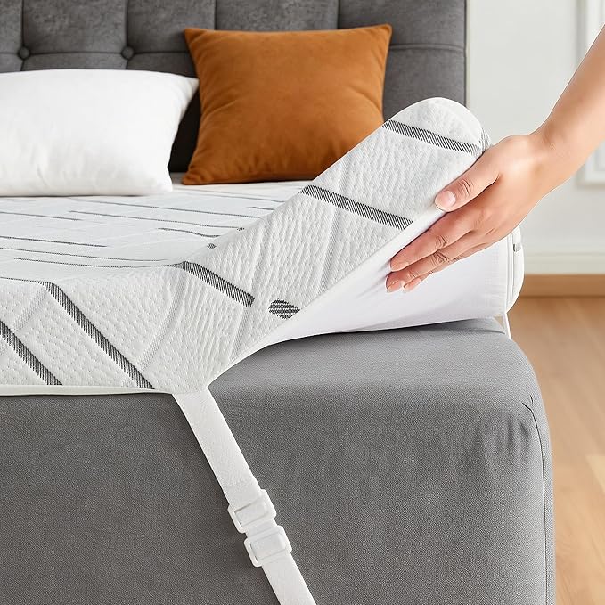 3 Inch Gel Memory Foam Mattress Topper Queen Size by bedsmile