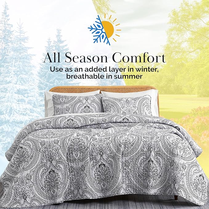 Southshore Fine Living, Inc. Farmhouse Bedding Quilt Set, Twin XL Coverlet - Image 9