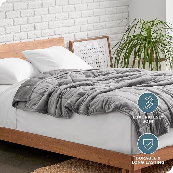 Bare Home Weighted Blanket Full or Queen Size 15lb - Image 5