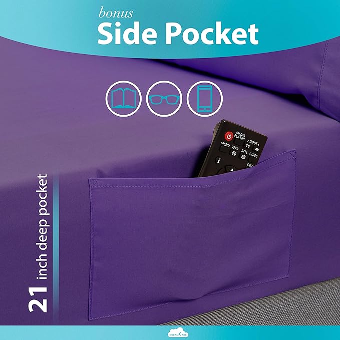 DREAMCARE King Size Sheets Set - Image 3