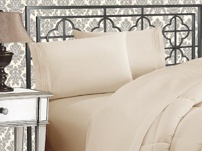 Elegant Comfort Luxurious 1500 Premium Hotel Quality Microfiber Three Line - Image 2