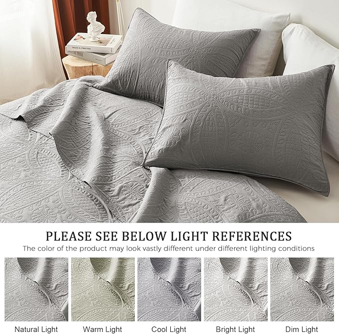 akkialla Twin Quilt Bedding Set, Lightweight Soft Bedspread Coverlet, Modern - Image 5