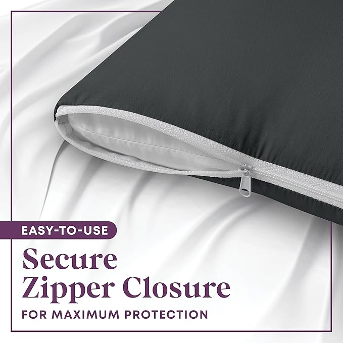 CirclesHome Pillow Protectors 4 Pack King Zippered - Image 3