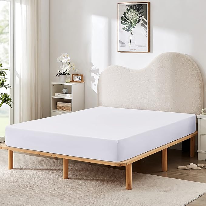 HBHLFZ Full Fitted Sheet Only, Soft Breathable Bottom Sheet by HBHLFZLuxuryHomeLife