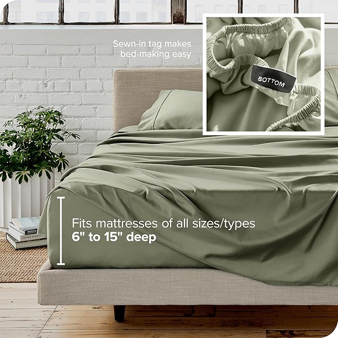 Bare Home Full XL Sheet Set - Image 5