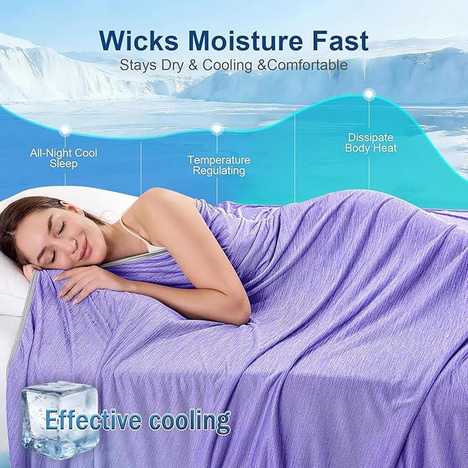KMUSET Cooling Blanket Twin XL, Double Sided Summer Cooling Blankets - Image 4