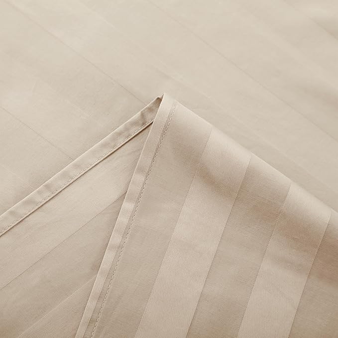 Flat Sheet Only Full Size, 400 TC 100% Egyptian Cotton Flat Sheet Striped - Image 6