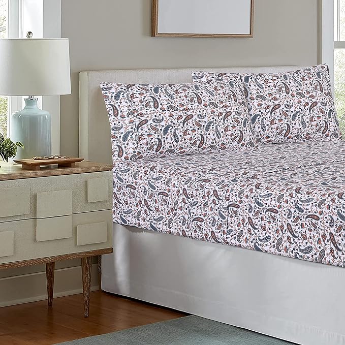 RUVANTI 100% Cotton Sheets – Full Size Percale Bedding, Cooling & Breathable - Image 9