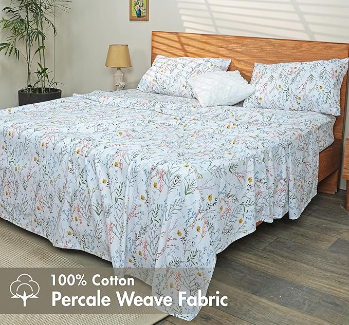 RUVANTI 100% Cotton Sheets – Twin XL Size Percale Bedding, Cooling & Breathable - Image 2