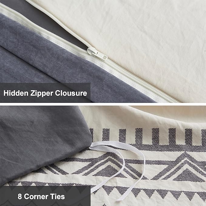 Oli Anderson Boho Duvet Cover Set King Size, Durable and Super Soft Duvet Covers - Image 4