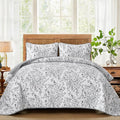 WONGS BEDDING Quilt Queen Size, Botanical Quilt by WONGSBEDDING