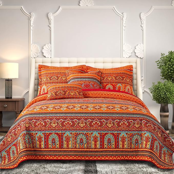 BEDIFANY Cotton King Size Quilt Set by BEDIFANY