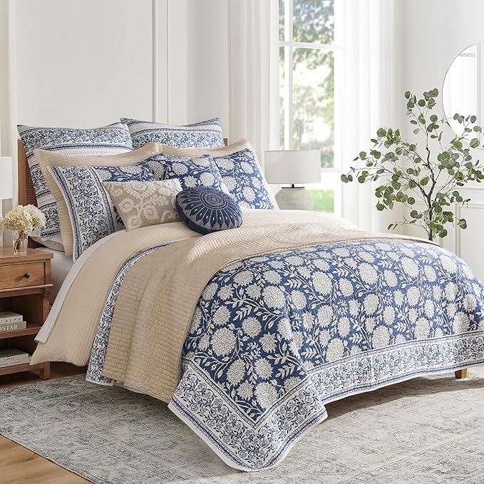 Levtex Home Adare Denim Reversible Twin/Twin XL Quilt Set - Image 4